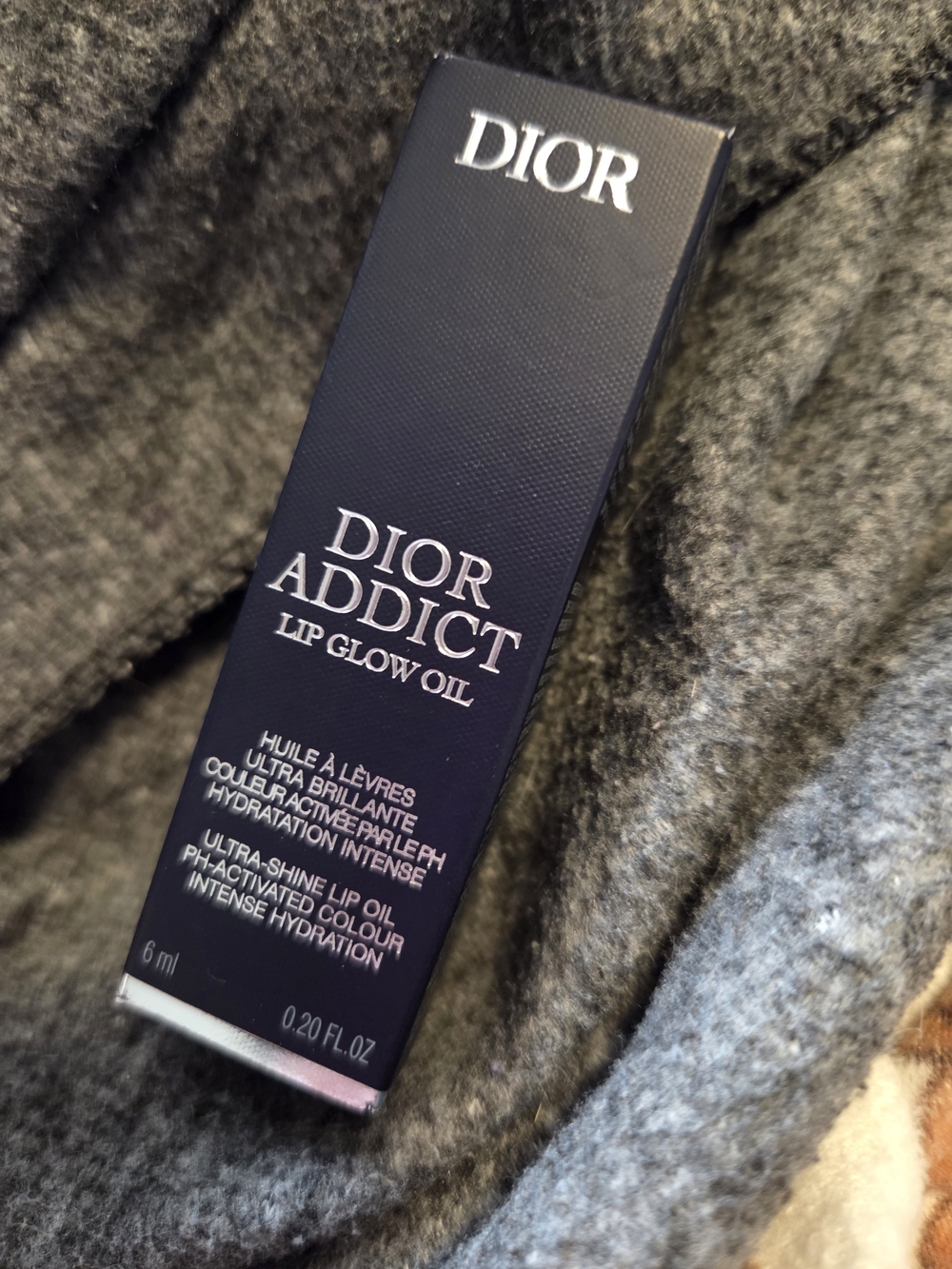 Dior Addict Lip Glow Oil - Deep Navy Packaging with Silver Text